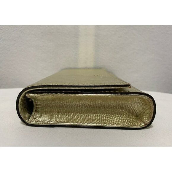 Kate Spade Cedar Street Cami Clutch Gold PWRU4634 NO STRAP - Picture 4 of 10